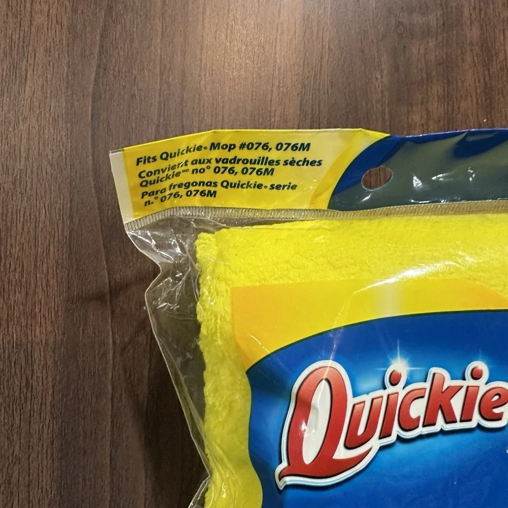 QUICKIE Lift-Off Microfiber Floor Mop Refill Hardwood Tile, BRAND NEW SEALED